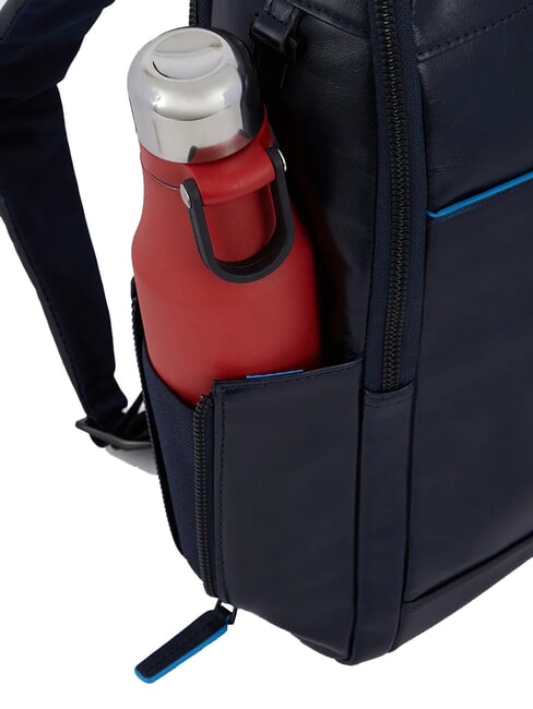 B2 REVAMP 14-Zoll-Laptop-Rucksack aus Leder Blau - PC-Rucksäcke