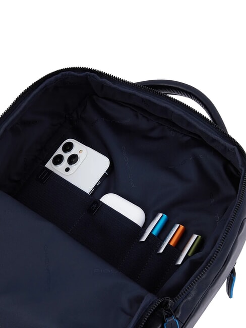 B2 REVAMP 14-Zoll-Laptop-Rucksack aus Leder Blau - PC-Rucksäcke