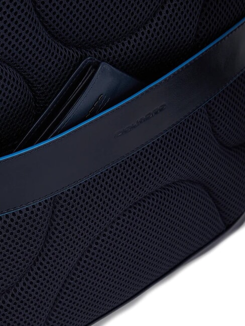 B2 REVAMP 14-Zoll-Laptop-Rucksack aus Leder Blau - PC-Rucksäcke