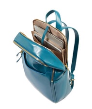 PIQUADRO BLUE SQUARE  14-Zoll-Laptop-Rucksack aus Leder Oktan 3 - PC-Rucksäcke - 6