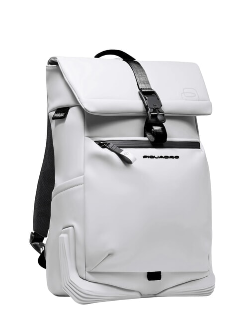 CORNER SPECIALE GOMMATO Rolltop-Laptop-Rucksack Weiß - PC-Rucksäcke