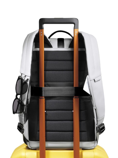 CORNER SPECIALE GOMMATO Rolltop-Laptop-Rucksack Weiß - PC-Rucksäcke