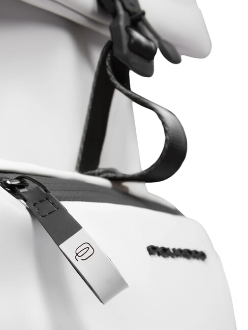 CORNER SPECIALE GOMMATO Rolltop-Laptop-Rucksack Weiß - PC-Rucksäcke