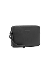 PIQUADRO BLACK SQUARE Herren-Clutch aus Leder mit Handgelenkschlaufe - Tablettmappe &amp; Organizer