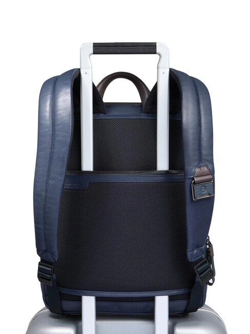 HARPER 14-Zoll-Laptop-Rucksack, erweiterbar blau/dunkelbraun - PC-Rucksäcke