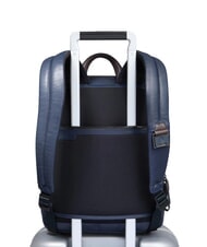 PIQUADRO HARPER 14-Zoll-Laptop-Rucksack, erweiterbar blau/dunkelbraun - PC-Rucksäcke - 3