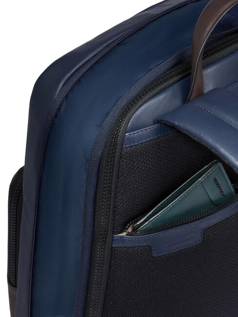 HARPER 14-Zoll-Laptop-Rucksack, erweiterbar blau/dunkelbraun - PC-Rucksäcke