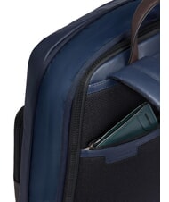 PIQUADRO HARPER 14-Zoll-Laptop-Rucksack, erweiterbar blau/dunkelbraun - PC-Rucksäcke - 4