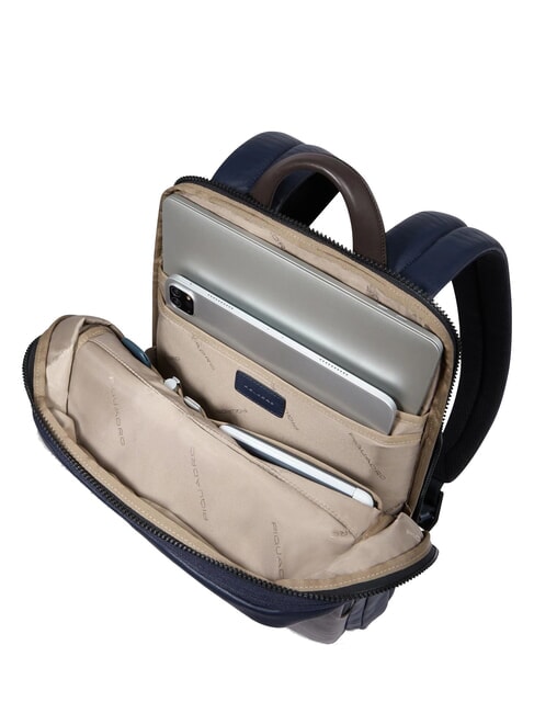 HARPER 14-Zoll-Laptop-Rucksack, erweiterbar blau/dunkelbraun - PC-Rucksäcke