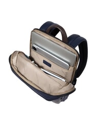PIQUADRO HARPER 14-Zoll-Laptop-Rucksack, erweiterbar blau/dunkelbraun - PC-Rucksäcke - 5