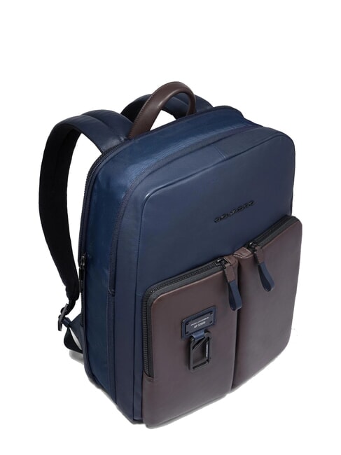 HARPER 14-Zoll-Laptop-Rucksack, erweiterbar blau/dunkelbraun - PC-Rucksäcke