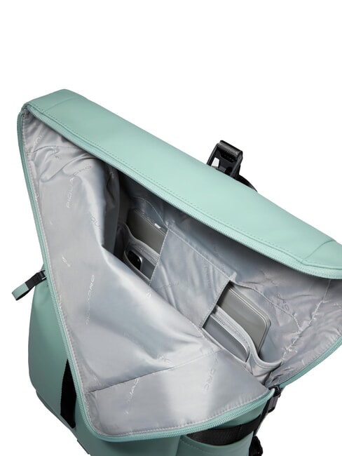 CORNER SPECIALE GOMMATO Rolltop-Rucksack für 15,6-Zoll-Laptop GRÜN - PC-Rucksäcke