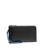 PIQUADRO BLUE SQUARE Herren-Clutch aus Leder mit Kartenhalter Schwarz - Brieftaschen Herren - 2