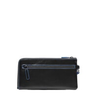 PIQUADRO BLUE SQUARE Herren-Clutch aus Leder mit Kartenhalter Schwarz - Brieftaschen Herren - 3