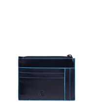PIQUADRO BLUE SQUARE Leder-Kartenetui / M&uuml;nzb&ouml;rse Blau - Brieftaschen Herren - 2