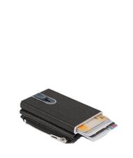 PIQUADRO BLACK SQUARE Kartenhalter-Schiebesystem Schwarz - Brieftaschen Herren - 3