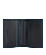 PIQUADRO BLUE SQUARE Geldb&ouml;rse aus Kalbsleder Schwarz - Brieftaschen Herren - 2