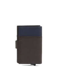 PIQUADRO HARPER Geldb&ouml;rse aus Leder blau/dunkelbraun - Brieftaschen Damen - 4