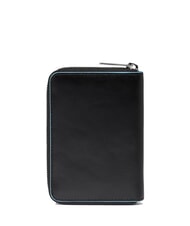 PIQUADRO BLUE SQUARE Reißverschluss-Geldbörse Schwarz - Brieftaschen Damen - 3