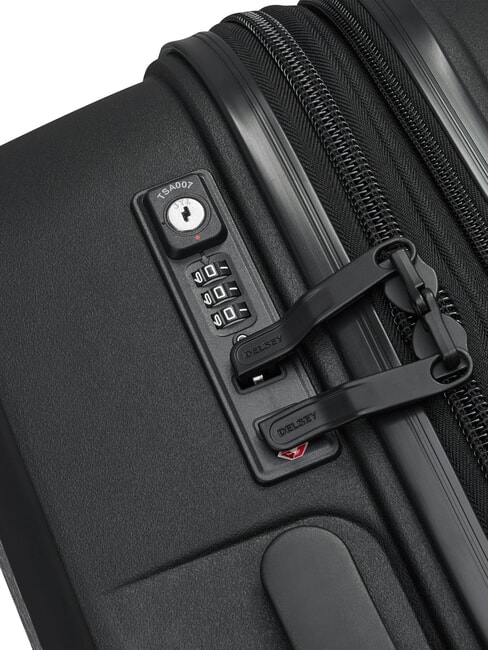 BELMONT PLUS MR Mittelgro&szlig;er, erweiterbarer Trolley Schwarz - Harte Trolleys