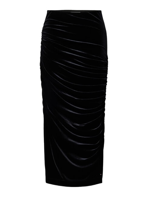 TH Bleistiftrock mit Rüschen Schwarz - Damenröcke
