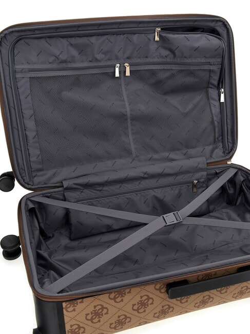 BERTA 28 Großer, ausziehbarer Wagen Latte-Logo / braun - Harte Trolleys