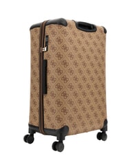 GUESS BERTA 28 Großer, ausziehbarer Wagen Latte-Logo / braun - Harte Trolleys - 3