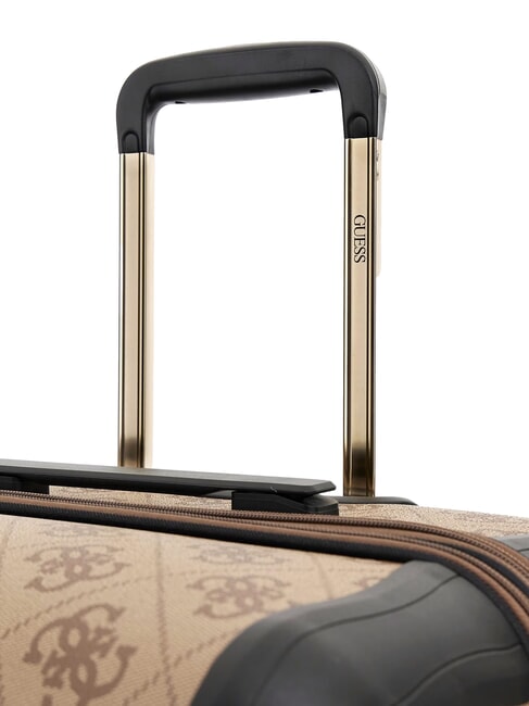 BERTA 28 Großer, ausziehbarer Wagen Latte-Logo / braun - Harte Trolleys