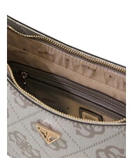 GUESS NOELLE 2 Schultertasche mit 4G-Logoprint Logo in dunklem Taupe - Damentaschen - 6