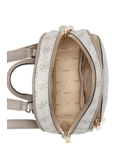 GUESS MANHATTAN 2 Kleiner Rucksack mit 4G-Pfingstrosen-Logo Logo in dunklem Taupe - Damentaschen - 4