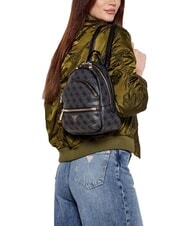 GUESS MANHATTAN 2 Kleiner Rucksack mit 4G-Pfingstrosen-Logo Logo in dunklem Taupe - Damentaschen - 5