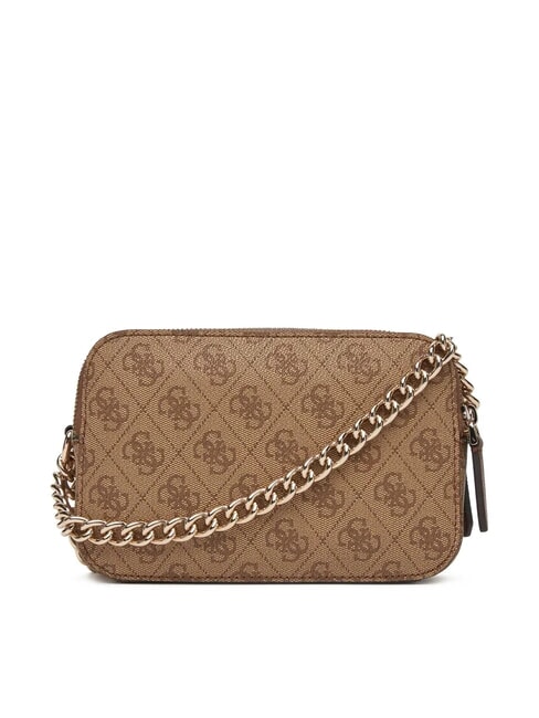 NOELLE 2 Schultertasche für Kamera Latte-Logo / braun - Damentaschen