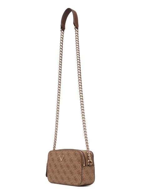 NOELLE 2 Schultertasche für Kamera Latte-Logo / braun - Damentaschen