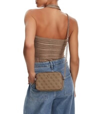 GUESS NOELLE 2 Schultertasche für Kamera Latte-Logo / braun - Damentaschen - 5