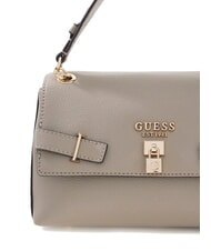 GUESS YESBA Schultertasche mit Überschlag, Umhängetasche dunkles Taupe - Damentaschen - 3