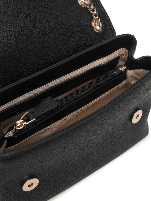 YESBA Schultertasche mit Überschlag, Umhängetasche SCHWARZ - Damentaschen