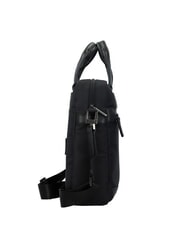 PIQUADRO TRAKAI Aktentasche aus Leder und Stoff für 14-Zoll-Laptops Schwarz - Arbeitstaschen - 3