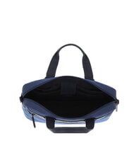 PIQUADRO TRAKAI Aktentasche aus Leder und Stoff f&uuml;r 14-Zoll-Laptops Blau - Arbeitstaschen - 6