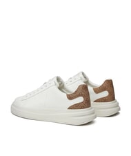 GUESS ELBA  Turnschuhe wei&szlig; beige braun - Herrenschuhe - 6