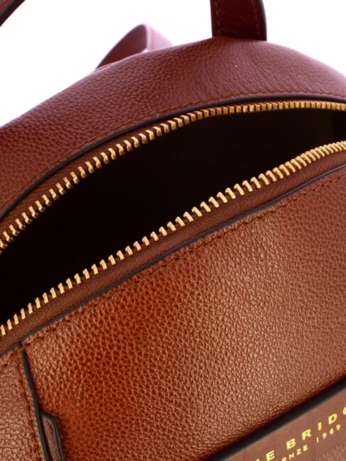 DOMITILLA Mittelgroßer Lederrucksack BRAUN - Damentaschen