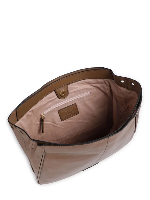 ELISABETTA Ledertasche mit Schultergurt Auster Abb. Gold - Damentaschen