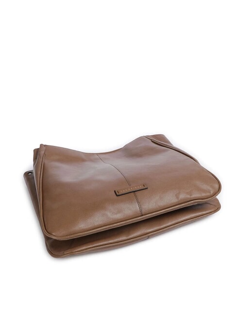 ELISABETTA Ledertasche mit Schultergurt Auster Abb. Gold - Damentaschen