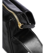 THE BRIDGE FLORA Umh&auml;ngetasche aus Leder mit Tasche Schwarzes Gold - Damentaschen - 3