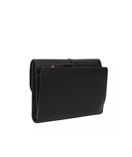 THE BRIDGE ELISABETTA Kleine Geldb&ouml;rse aus Leder Schwarzes Gold - Brieftaschen Damen - 3