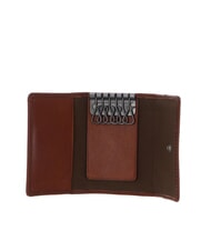 THE BRIDGE GIACOMO Schl&uuml;sseletui aus Leder Braun / Ruthenium - Schl&uuml;sselanh&auml;nger und Schl&uuml;sseletuis - 2