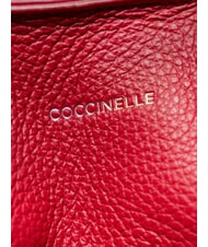 COCCINELLE FLORES Mittelgro&szlig;e Tote Bag aus geh&auml;mmertem Leder Sangria - Damentaschen - 4