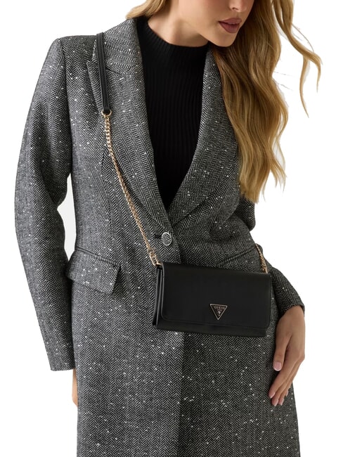 NOELLE 2 Mini-Clutch mit Schulterriemen SCHWARZ - Damentaschen