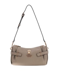 GUESS YESBA Kleine Schultertasche mit Anh&auml;nger dunkles Taupe - Damentaschen - 3