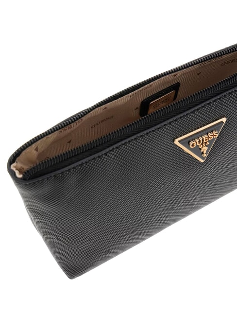 LAUREL 2 Saffiano-Clutch mit Manschette SCHWARZ - Damentaschen