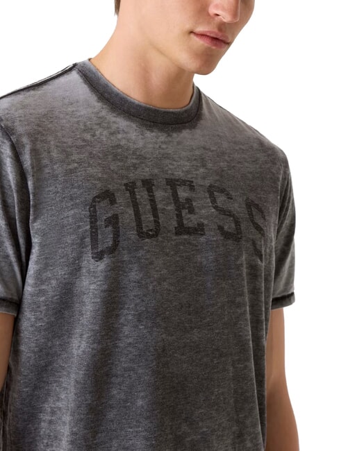 MARINE LOGO Kurzärmeliges T-Shirt mit Used-Look jetbla - Herren-T-Shirts